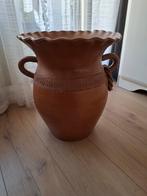 Grote Aardewerk Bloempot met Handvatten, Ophalen, Gebruikt, 40 cm of meer, Rond