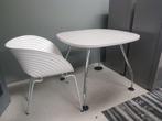 Vitra Ad Hoc tafel  & Vitra Tom Vac stoel, Ophalen, Vierkant, 200 cm of meer, Vitra  chroom Ad Hoc