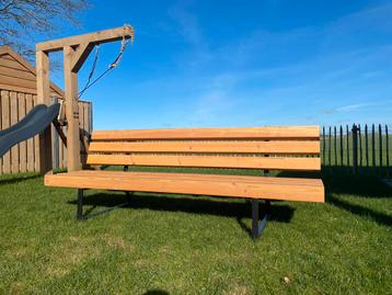 Lounge bank Douglas balken met staal! beschikbaar voor biedingen