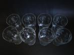 geslepen guilloche versiering glas 8x water bier antiek glas, Antiek en Kunst, Antiek | Glas en Kristal, Ophalen of Verzenden