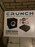 Groundpounder merk CRUNCH CBP500 Basspack, Auto diversen, Autospeakers, Ophalen, Nieuw