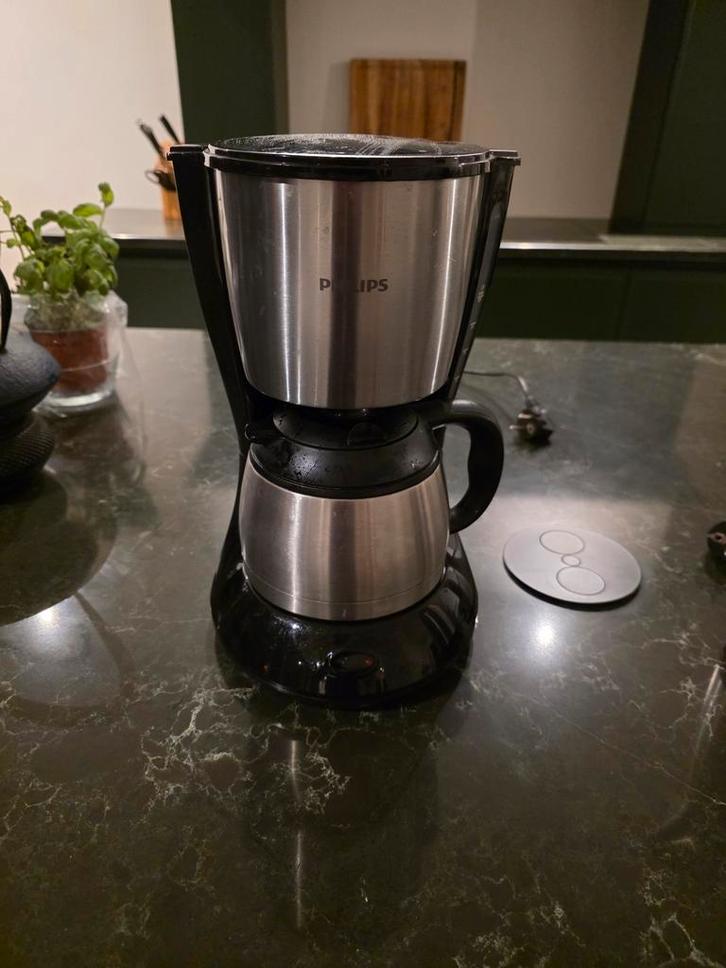 Philips Filterkoffiezetapparaat met Thermoskan, Witgoed en Apparatuur, Koffiezetapparaten, Gebruikt, Gemalen koffie, Koffiemachine