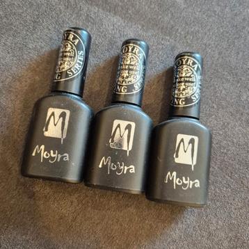 Moyra foil polish for stamping, black & clear, nailart beschikbaar voor biedingen