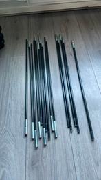 Tent fiber stokken 9 mm, Ophalen of Verzenden, Gebruikt