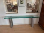 Glazen sidetable, Ophalen, Gebruikt, Glas, 150 tot 200 cm