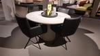 Showroommodel Enzo Luca Eetkamertafel  Amici 130rond mortex, Ophalen, Vijf personen of meer, Rechthoekig, Nieuw