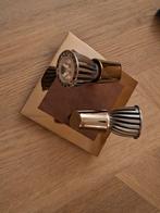Twee pafondlampen bronze met 2 spots, Huis en Inrichting, Ophalen of Verzenden, Zo goed als nieuw, Metaal, Modern