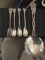 Lepeltjes +vorkje, Antiek en Kunst, Antiek | Goud en Zilver, Ophalen of Verzenden, Zilver
