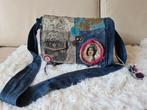 Jeans schoudertas met quilt accenten. Als nieuw!, Ophalen of Verzenden, Zo goed als nieuw, Schoudertas