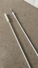 2x Gordijn trekstang 95 cm lang, Huis en Inrichting, Stoffering | Gordijnen en Lamellen, Ophalen, Wit, 50 tot 100 cm, Zo goed als nieuw