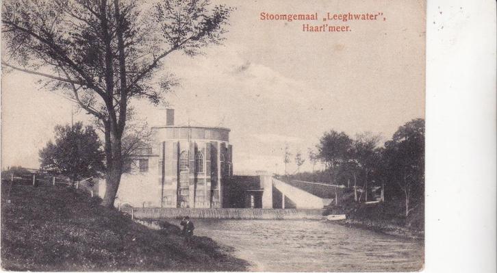 HAARLEMMERMEER  STOOMGEMAAL  ,, LEEGWATER", Verzamelen, Ansichtkaarten | Nederland, Noord-Brabant, Voor 1920, Verzenden