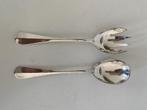 Slacouvert (vork en lepel), verzilverd, Haags hofje, Ophalen of Verzenden