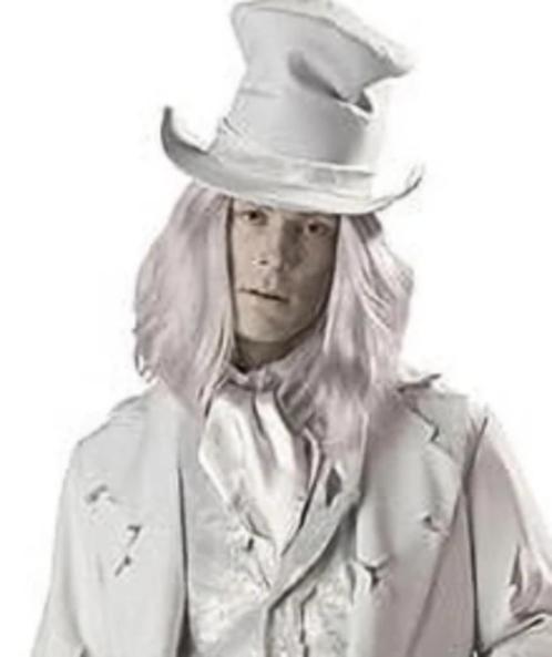 Silver Gray White Shaggy Costume Wig – Short/Medium Length, Kleding | Heren, Carnavalskleding en Feestkleding, Zo goed als nieuw