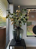 Zijden silk boeket eucalyptus en gouden pompom NIEUW!, Binnen, Info@flowersbymirjam.nl, Nieuw, Transformatorstraat 6a