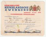 Zwemdiploma 1 1952 Harderwijk zwembad de Sijpel, Verzenden