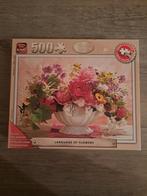 King Language of Flowers senioren puzzel van 500 stukjes, Ophalen of Verzenden, 500 t/m 1500 stukjes, Zo goed als nieuw, Legpuzzel