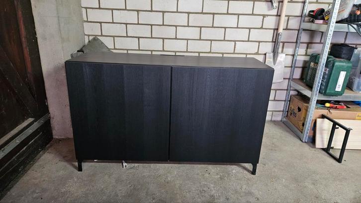 Ikea Besta TV Meubel - Zwart, Huis en Inrichting, Kasten | Televisiemeubels, Gebruikt, Minder dan 100 cm, 100 tot 150 cm, 25 tot 50 cm