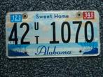 Kentekenplaat licenseplate Alabama Sweet Home USA, Verzenden, Gebruikt, Auto's