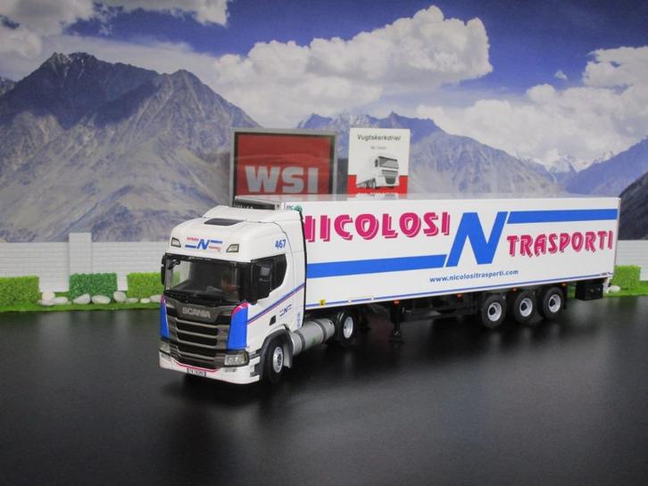 Wsi 01-2906 Scania R Highline CR20H, Nicolosi Transporti, Hobby en Vrije tijd, Modelauto's | 1:50, Nieuw, Bus of Vrachtwagen, Wsi