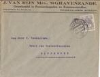 's-GRAVENZANDE 1921 J van RIJN Mzn Groothandel Pootaardappel, Verzenden, 1920 tot 1940, Gelopen, Zuid-Holland