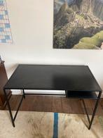 Strak zwart bureau / schrijftafel – 60x120 cm, Huis en Inrichting, Bureaus, Ophalen, Zo goed als nieuw, Bureau