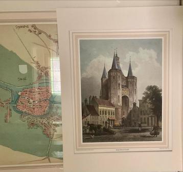Gravure Zwolle Sassen-poort CA 1640 beschikbaar voor biedingen