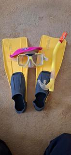 Complete snorkelset,crassisub vinnen, Tusa snorkel+duikbril, Watersport en Boten, Ophalen of Verzenden, Zo goed als nieuw, Snorkelset