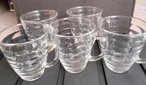 Thee / Koffie Glazen met handvat 12 stuks nieuw, Huis en Inrichting, Keuken | Servies, Nieuw, Kop(pen) en/of Schotel(s), Effen