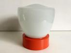 Thabur Corodex art deco oranje bakeliet jaren 50 plafondlamp, Huis en Inrichting, Verzenden, Gebruikt, Glas