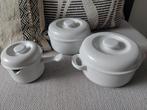 3 Thomas keramische pannnen wit porcelein., Ophalen of Verzenden, Zo goed als nieuw, Overige materialen