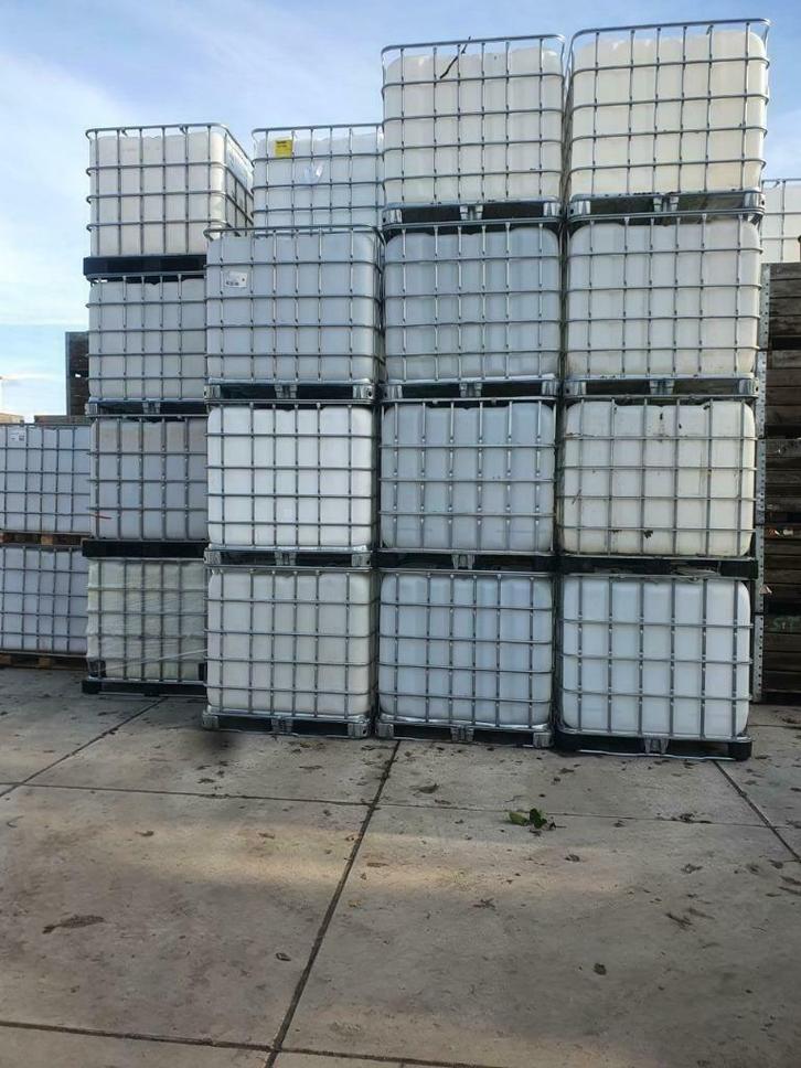 Te koop ibc container 1000 liter vaten, Tuin en Terras, Regentonnen, Nieuw, Kunststof, Met kraantje, Ophalen of Verzenden