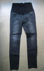 maat L, (42) 1 H&M zwangerschap spijkerbroek, stretch, Kleding | Dames, Positiekleding, H&M, Blauw, Maat 42/44 (L), Ophalen of Verzenden