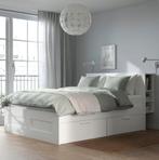 Mooie Ikea bed wit, lattenbodems,matras, 4 lades (140 x200 ), Ophalen of Verzenden
