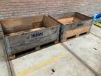2 x pallet bak krat  met palletranden, Doe-het-zelf en Verbouw, Kratten en Dozen, Ophalen, Gebruikt, 100 cm of meer, Opvouwbaar