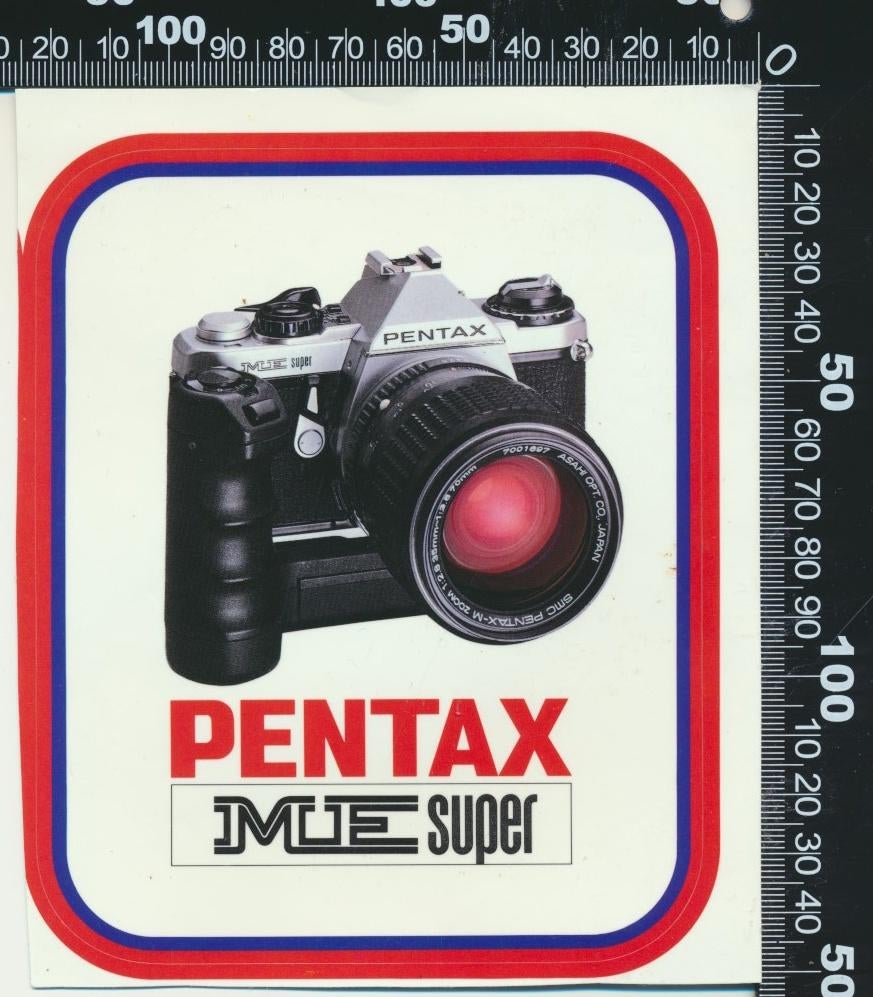 Sticker: Pentax - ME Super (1), Ophalen of Verzenden, Zo goed als nieuw, Bedrijf of Vereniging