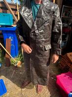 Vintage Leren Motorjas Bruin Jaren 50, Kleding | Heren, Ophalen, Gedragen, Maat 48/50 (M), Bruin