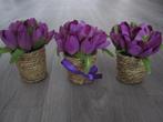 paarse tulpen en nog meer kunstbloemen, lees omschrijving, Ophalen of Verzenden