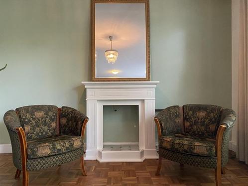 Twee fauteuils in oriëntaalse stijl, Huis en Inrichting, Stoelen, Gebruikt, Twee, Stof, Overige kleuren, Ophalen