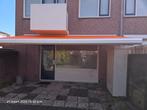 Te koop z.g.a.n zonnescherm, 1 jaar oud, inclusief ab, Tuin en Terras, Zonneschermen, Ophalen, Zo goed als nieuw, Knikarmscherm