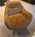Draai fauteuil bruin/cognac, Huis en Inrichting, Fauteuils, Ophalen, Zo goed als nieuw, Stof