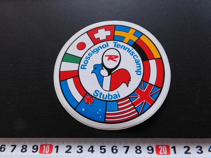 sticker Rossignol Tenniscamp Stubai, Verzamelen, Stickers, Zo goed als nieuw, Ophalen