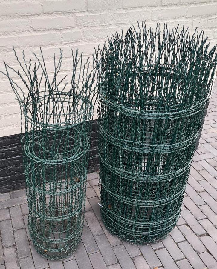 Set groen gecoat tuingaas/afrastering totaal 25 m, Tuin en Terras, Gaas en Draad, Nieuw, Gaas, 20 meter of meer, Ophalen