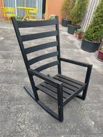 Vintage Ikea VÄRMDÖ rocking chair schommelstoel, Huis en Inrichting, Stoelen, Ophalen, Gebruikt, Zwart, Eén