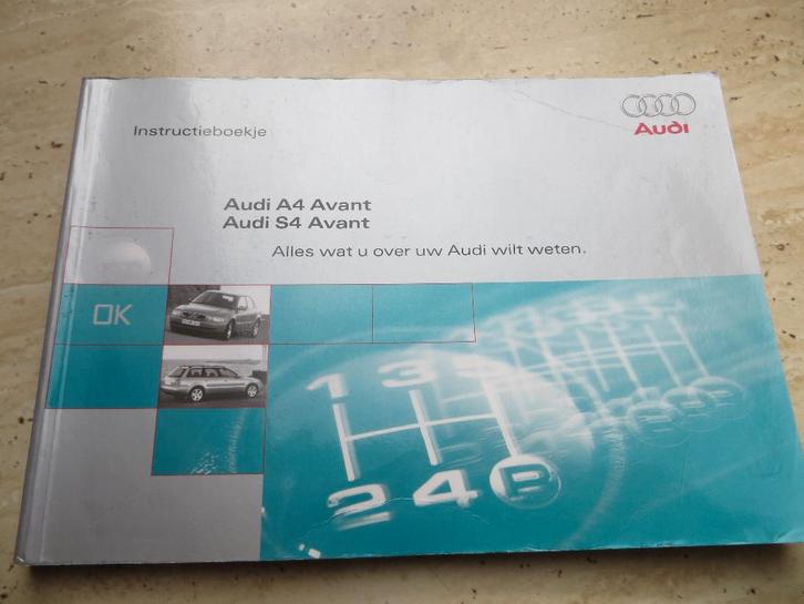 Instructieboek Audi A4, Audi A4 Avant, Audi S4 + Avant 1997, Auto diversen, Handleidingen en Instructieboekjes, Ophalen of Verzenden
