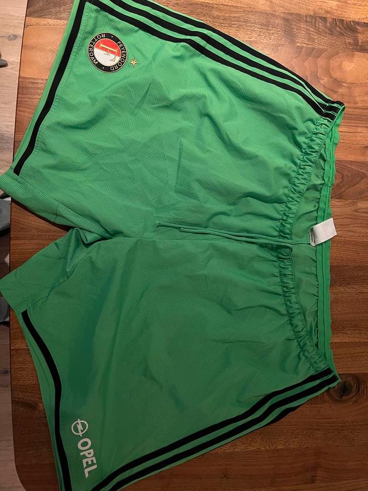 Feyenoord Adidas Korte Broek 3XL, Kleding | Heren, Sportkleding, Zo goed als nieuw, Voetbal, Overige maten, Groen, Ophalen of Verzenden