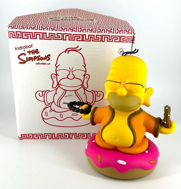 KIDROBOT 6 inch “Buddha Homer” designer toy The Simpsons, Verzamelen, Poppetjes en Figuurtjes, Nieuw, Ophalen of Verzenden