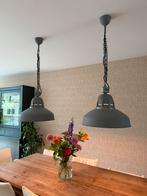 Industriele hanglampen set van 2 grijs, Ophalen, Zo goed als nieuw, Minder dan 50 cm