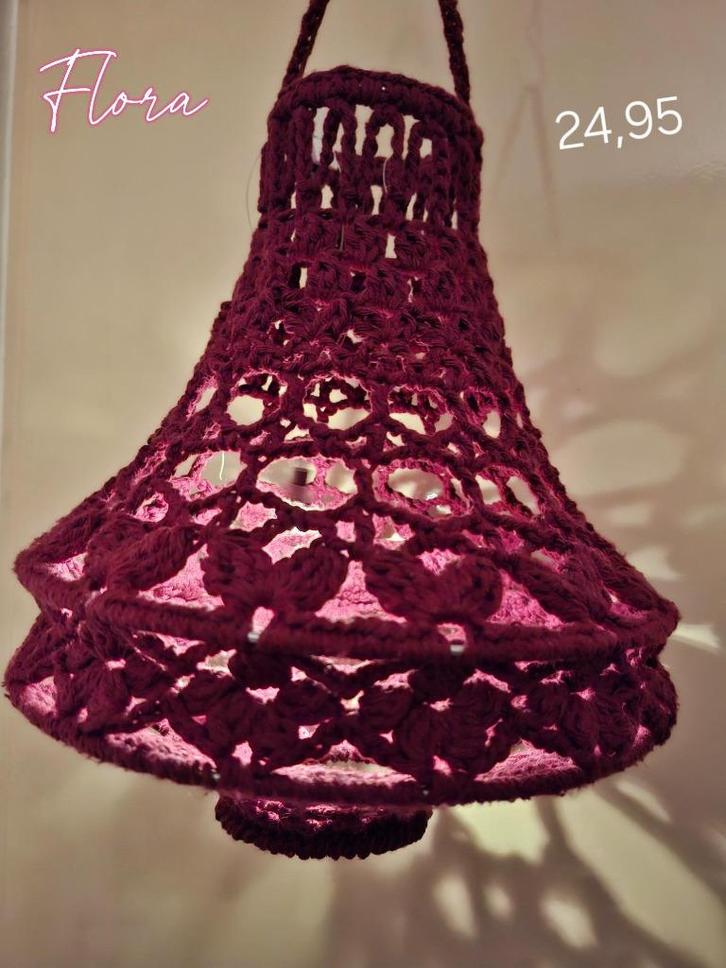 Gehaakte kroonluchter, Huis en Inrichting, Lampen | Kroonluchters, Nieuw, Ophalen of Verzenden