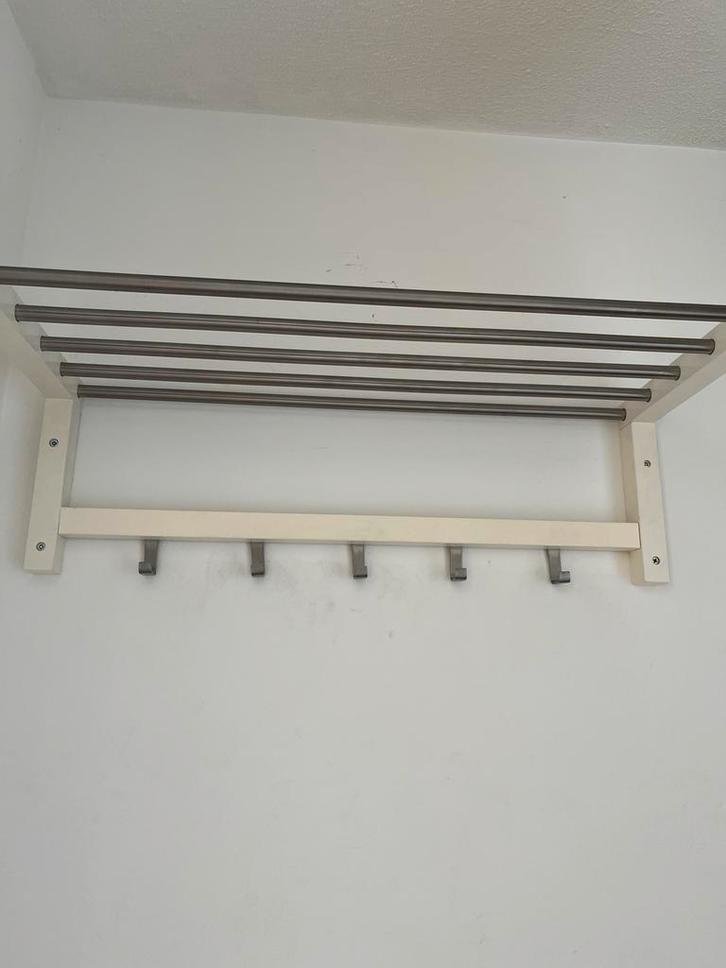 IKEA TJUSIG Kapstok/Hanger, Huis en Inrichting, Woonaccessoires | Kapstokken, Gebruikt, Wandkapstok, Minder dan 100 cm, Hout, Ophalen