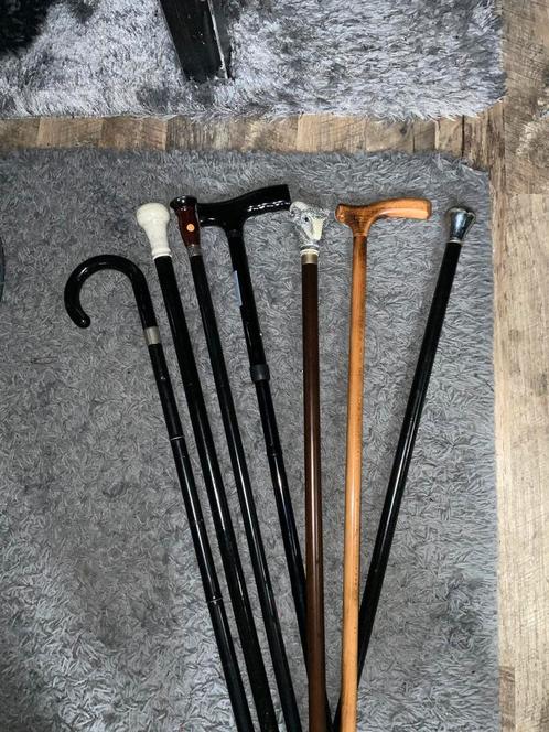 Aantal prachtige vintage wandelstokken, Diversen, Wandelstokken, Gebruikt, Verstelbaar, Ophalen of Verzenden